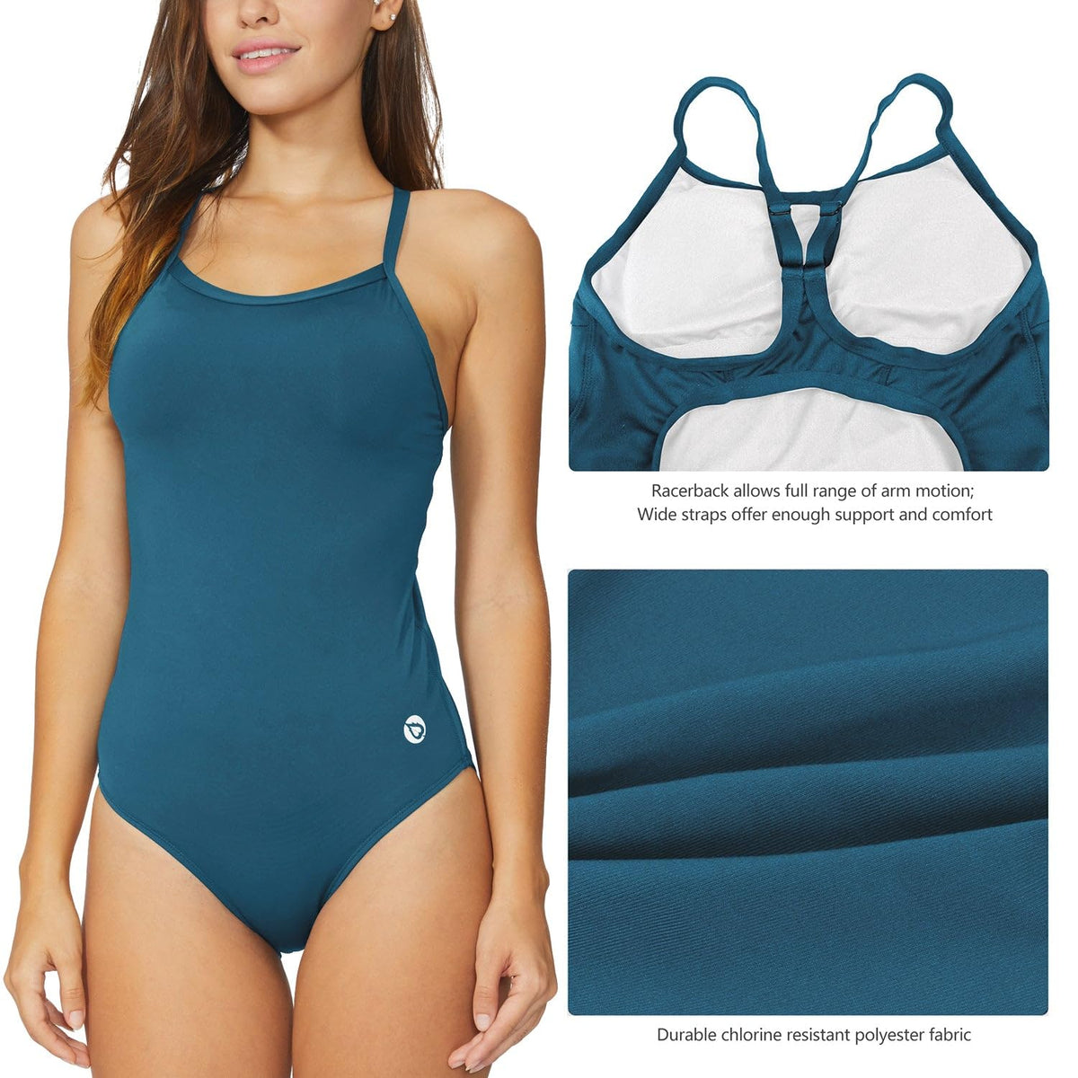 baleaf Women's One Piece Swimsuit with removable cups
