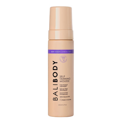 BALI BODY Deep Violet Self Tanning Mousse 200ml front view