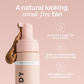 BALI BODY Self Tanner Mousse Dark 200ml with natural ingredients