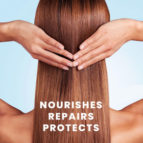 Bali Secret Hair Oil Capsules with natural ingredients background