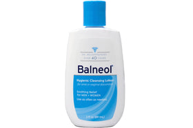 Balneol Cleansing Lotion 3 oz bottle side view
