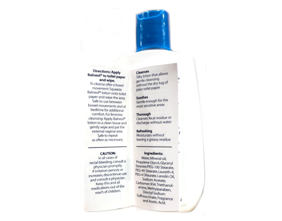 Balneol Cleansing Lotion 3 oz bottle with cap
