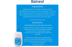 Balneol Hygienic Cleansing Lotion 3 oz back view