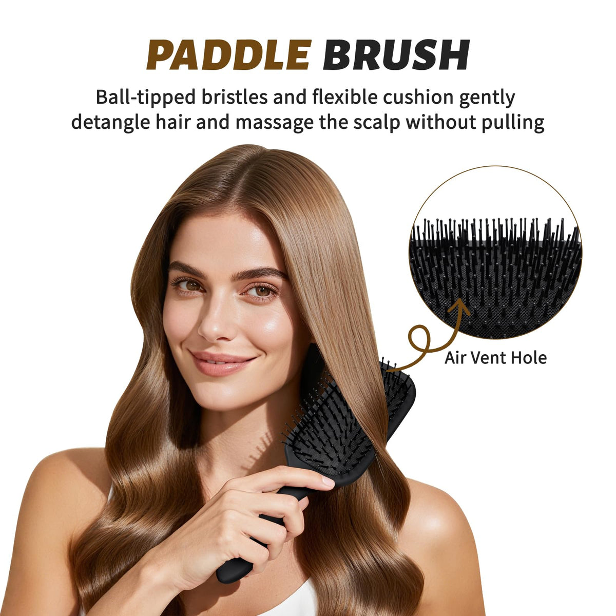 BALON vented styling brush showing dual vents for airflow