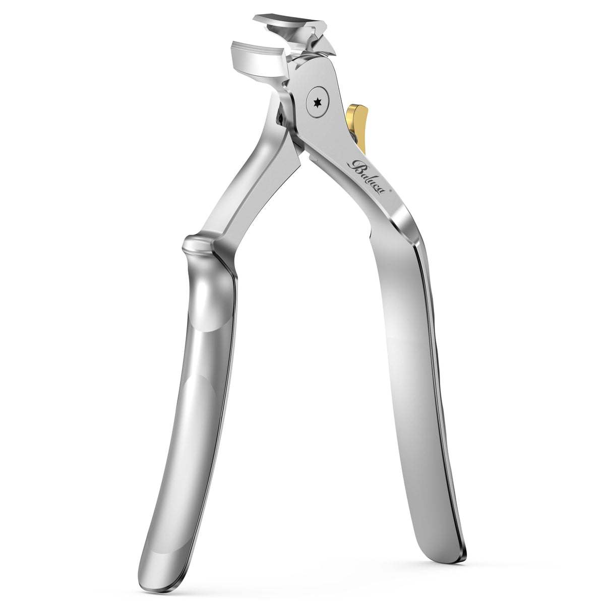 Baluca Ergonomic Nail Clipper front view with contoured handle