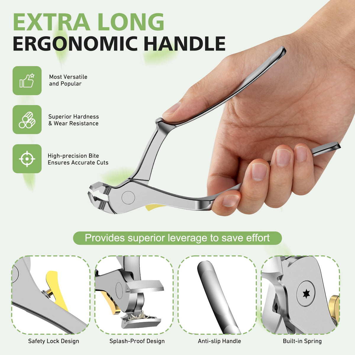 Baluca Ergonomic Nail Clipper on a wooden table