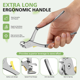 Baluca Ergonomic Nail Clipper on a wooden table
