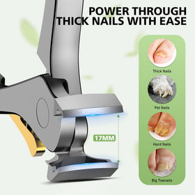 Baluca Ergonomic Nail Clipper showing curved head design
