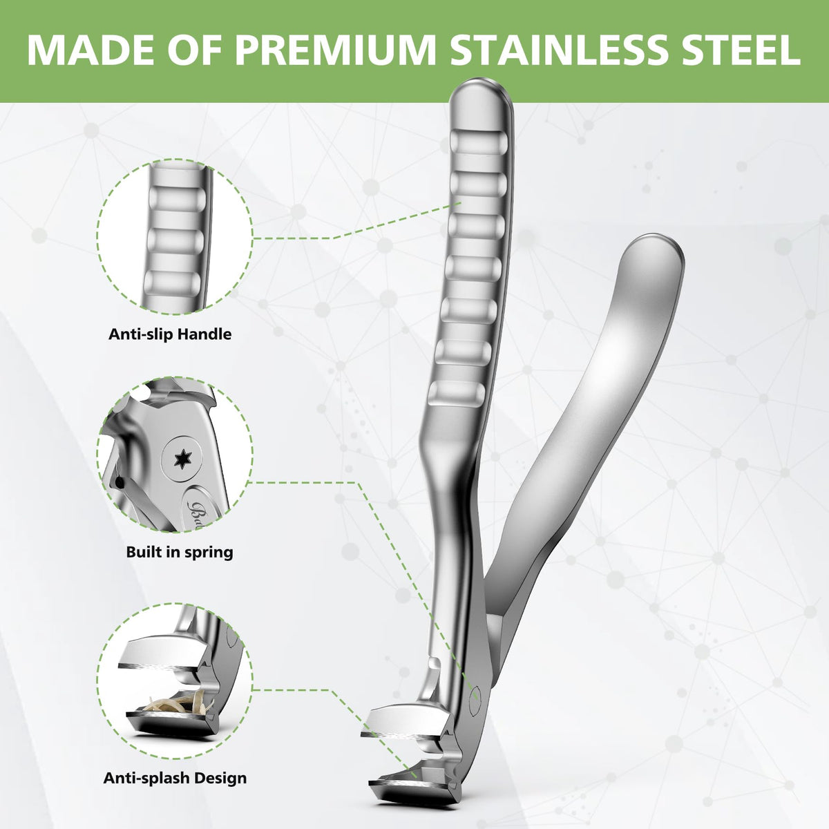 Baluca Ergonomic Nail Clipper side view