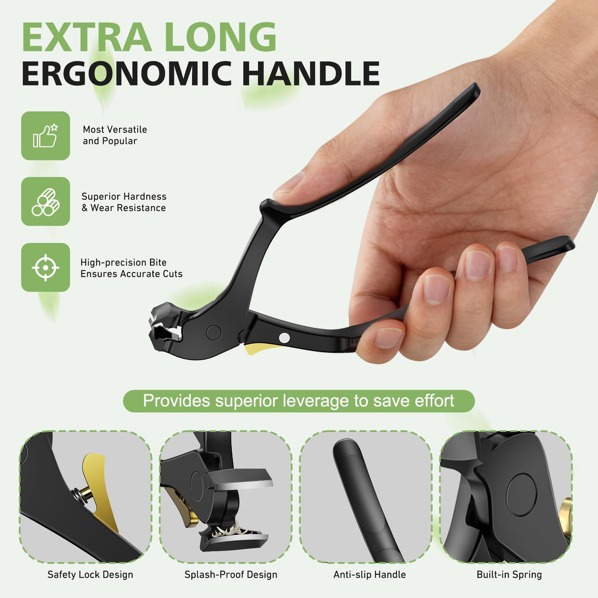 Baluca Ergonomic Nail Clipper with safety lock engaged