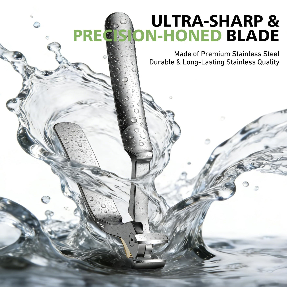 Baluca Ergonomic Nail Clipper with thick nails for comparison