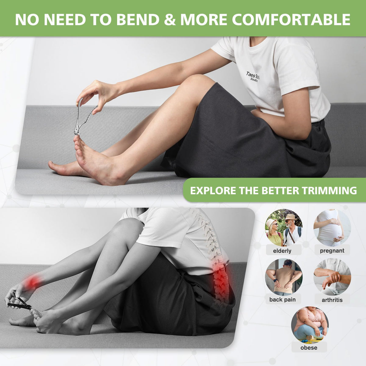 Baluca Nail Clipper showing sharp blades for thick nails