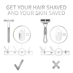 Bambaw Double Edge Razor side view showing metal finish