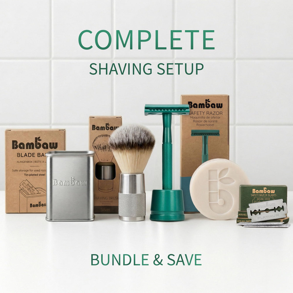 Bambaw Double Edge Safety Razor in lifestyle setting