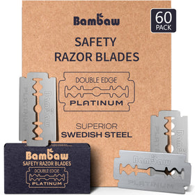 Bambaw Safety Razor Blades 60 Pack front view