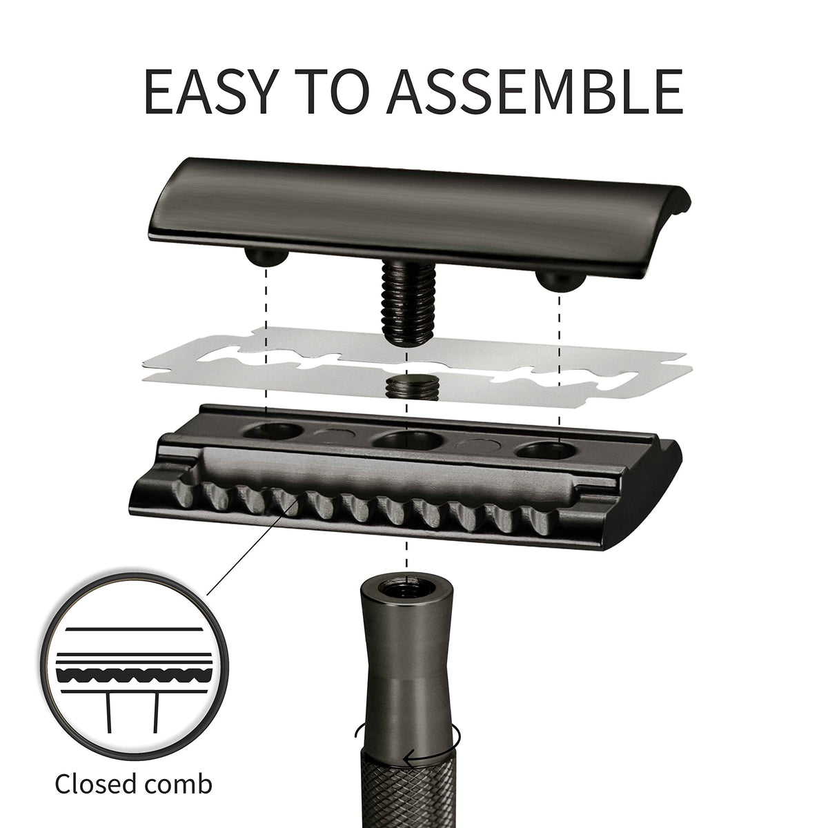 Bambaw Safety Razor with packaging and blades