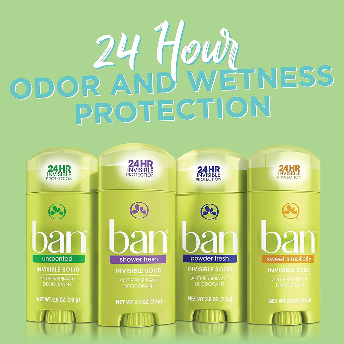 Ban deodorant in a lifestyle setting, emphasizing use