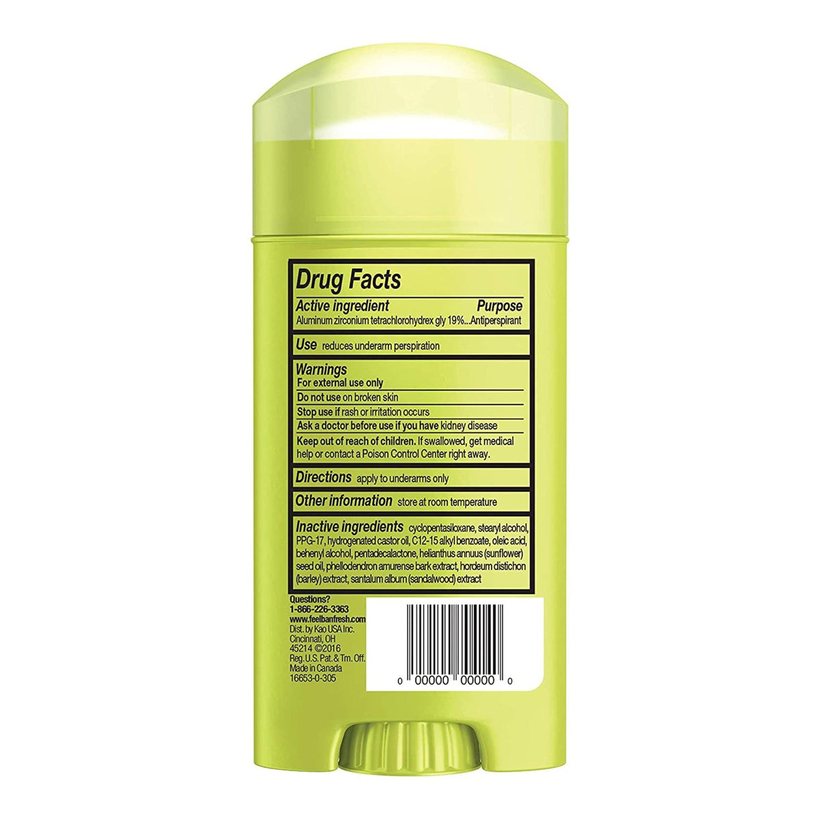 Ban deodorant products displayed on shelf