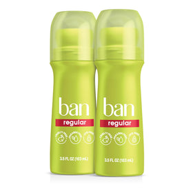 Ban Invisible Roll-On Antiperspirant Deodorant 2pk front view