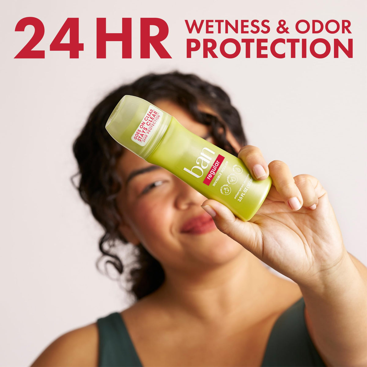 Ban Invisible Roll-On Antiperspirant Deodorant 2pk packaging