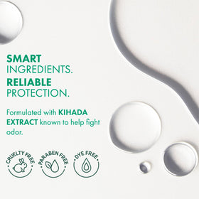 Ban Invisible Roll-On Antiperspirant Deodorant, Unscented being applied