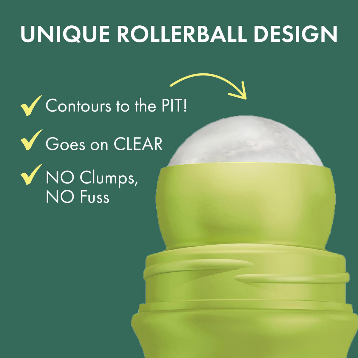 Ban Invisible Roll-On Antiperspirant Deodorant, Unscented in a gym bag