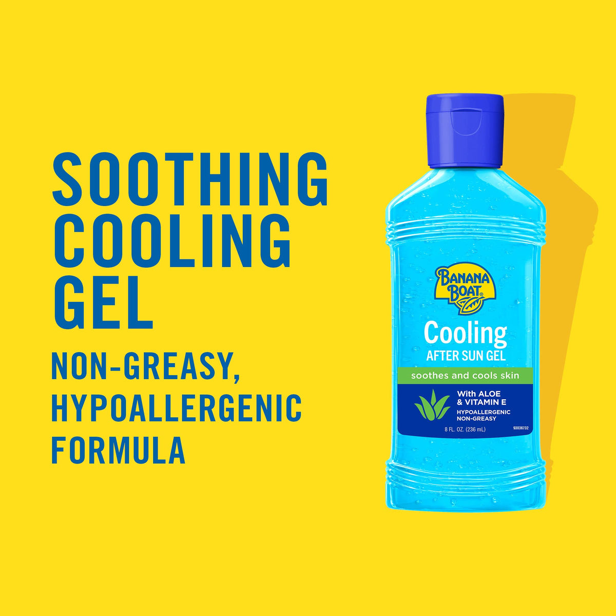 Banana Boat Aloe Vera Gel packaging side view