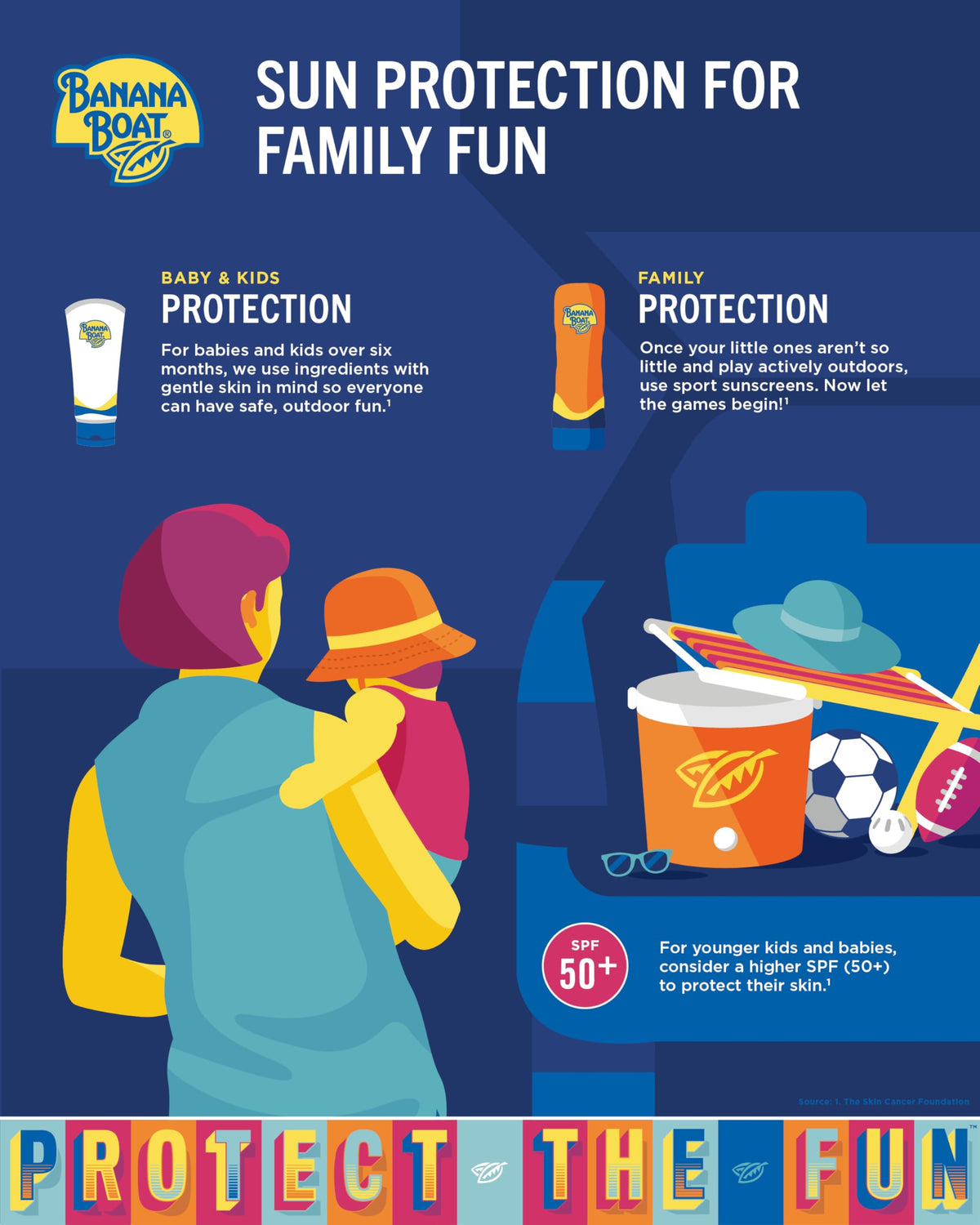 Banana Boat Kids Sunscreen Spray SPF 100 application