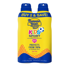 Banana Boat Kids Sunscreen Spray SPF 50 2-Pack front view
