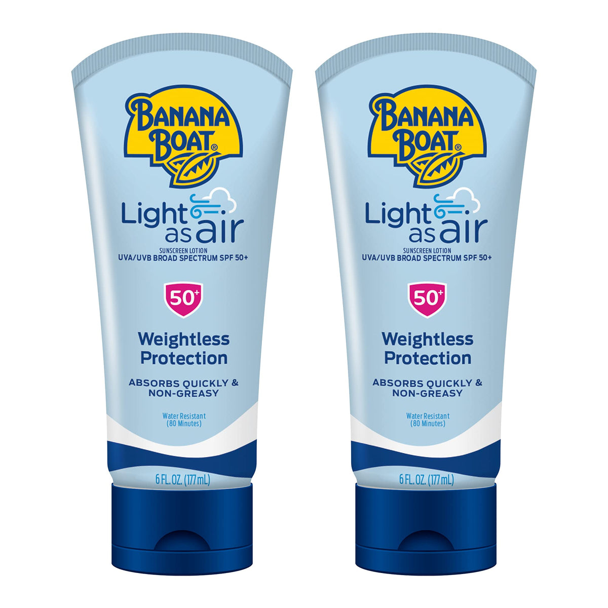 Banana Boat Light As Air Sunscreen Lotion SPF 50 front view