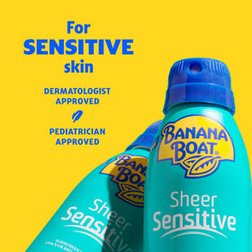 Banana Boat Sheer Sensitive Sunscreen Spray SPF 50 side view