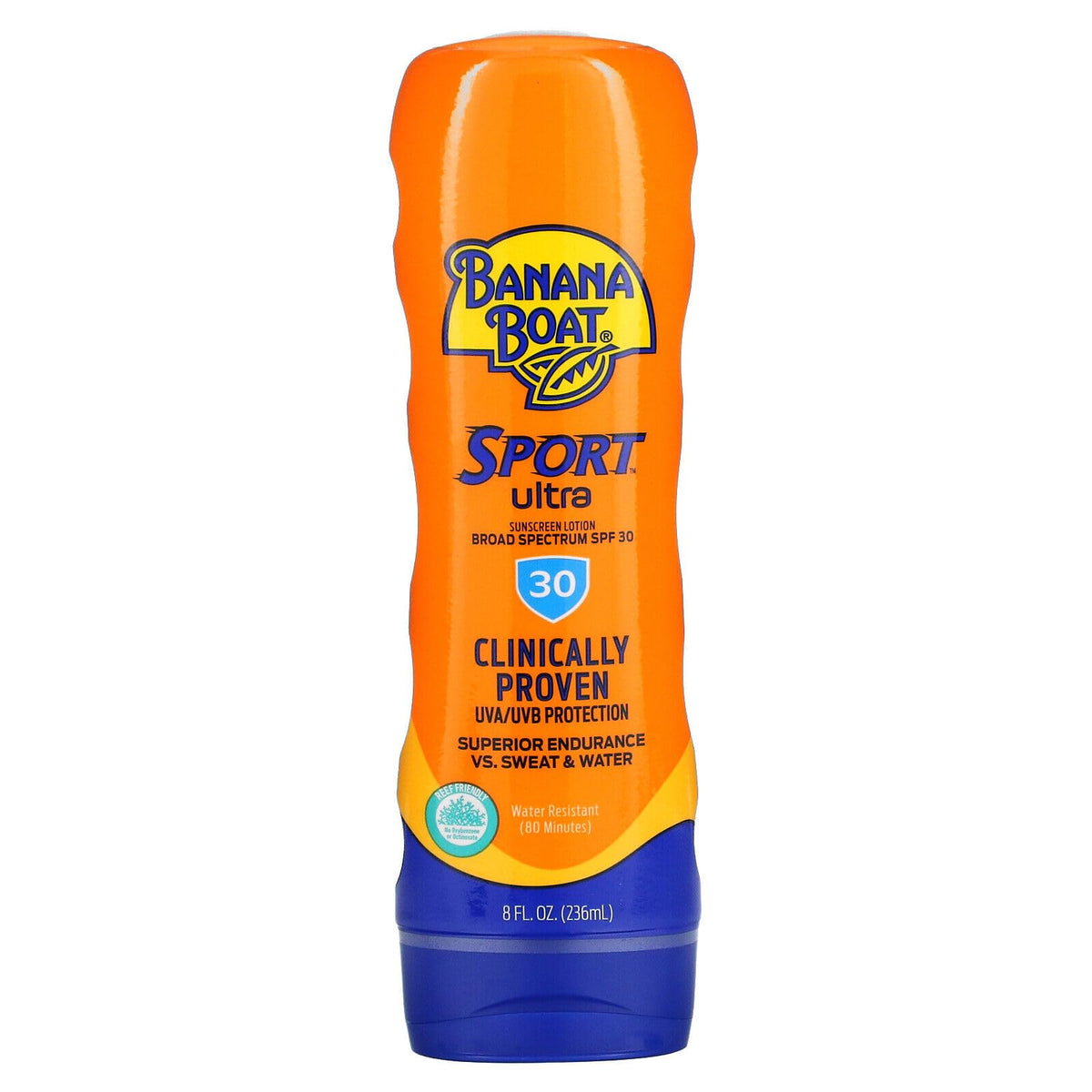Banana Boat Sport Performance SPF 30 Sunscreen Lotion with beach accessories