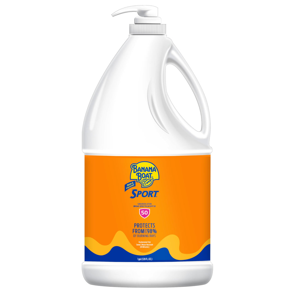 Banana Boat Sport SPF 50 Sunscreen Lotion 128 Fl Oz front view