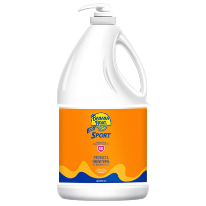 Banana Boat Sport SPF 50 Sunscreen Lotion 128 Fl Oz front view