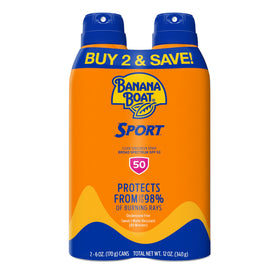 Banana Boat Sport SPF 50 Sunscreen Spray 6 oz front view