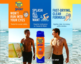 Banana Boat Sport Sunscreen SPF 30 Cool Zone packaging details