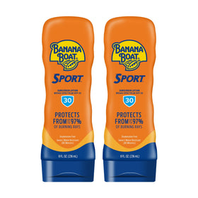Banana Boat Sport Ultra Lotion Sunscreen SPF 30 twin pack front view