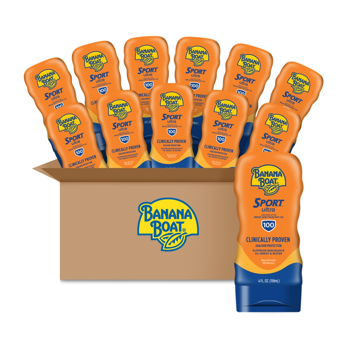 Banana Boat Sport Ultra SPF 100 Sunscreen Lotion 4oz front view