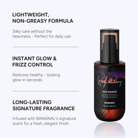 BANANAL Hair Perfume Oil & Serum application on hair