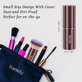 Banidy Kabuki Brush showing retractable feature and bristles