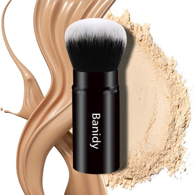 Banidy Kabuki Retractable Travel Face Brush front view