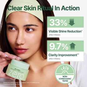 BANILA CO Clean It Zero Matcha Cleansing Balm on bathroom counter