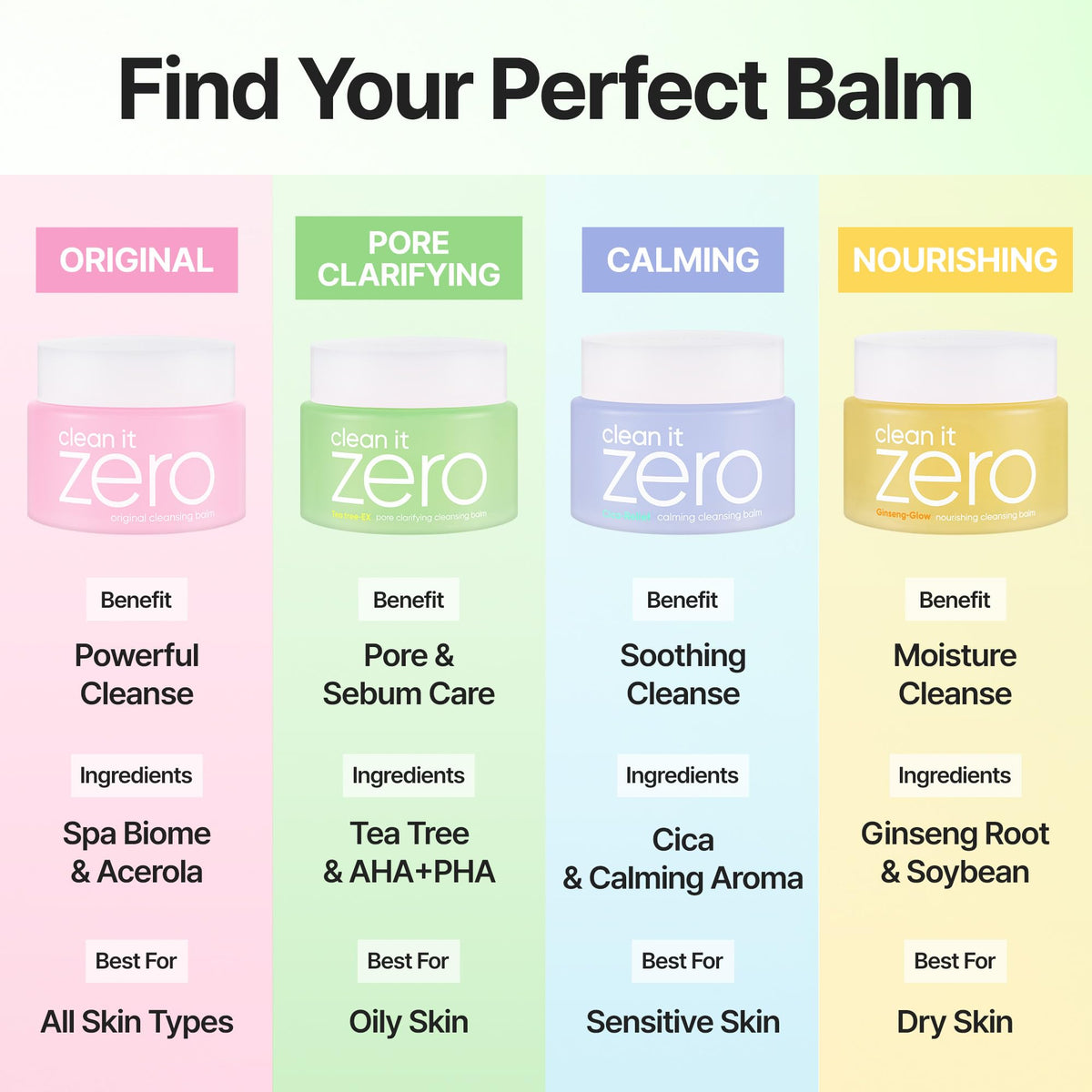 BANILA CO Clean it Zero Pore Clarifying Cleansing Balm texture close-up