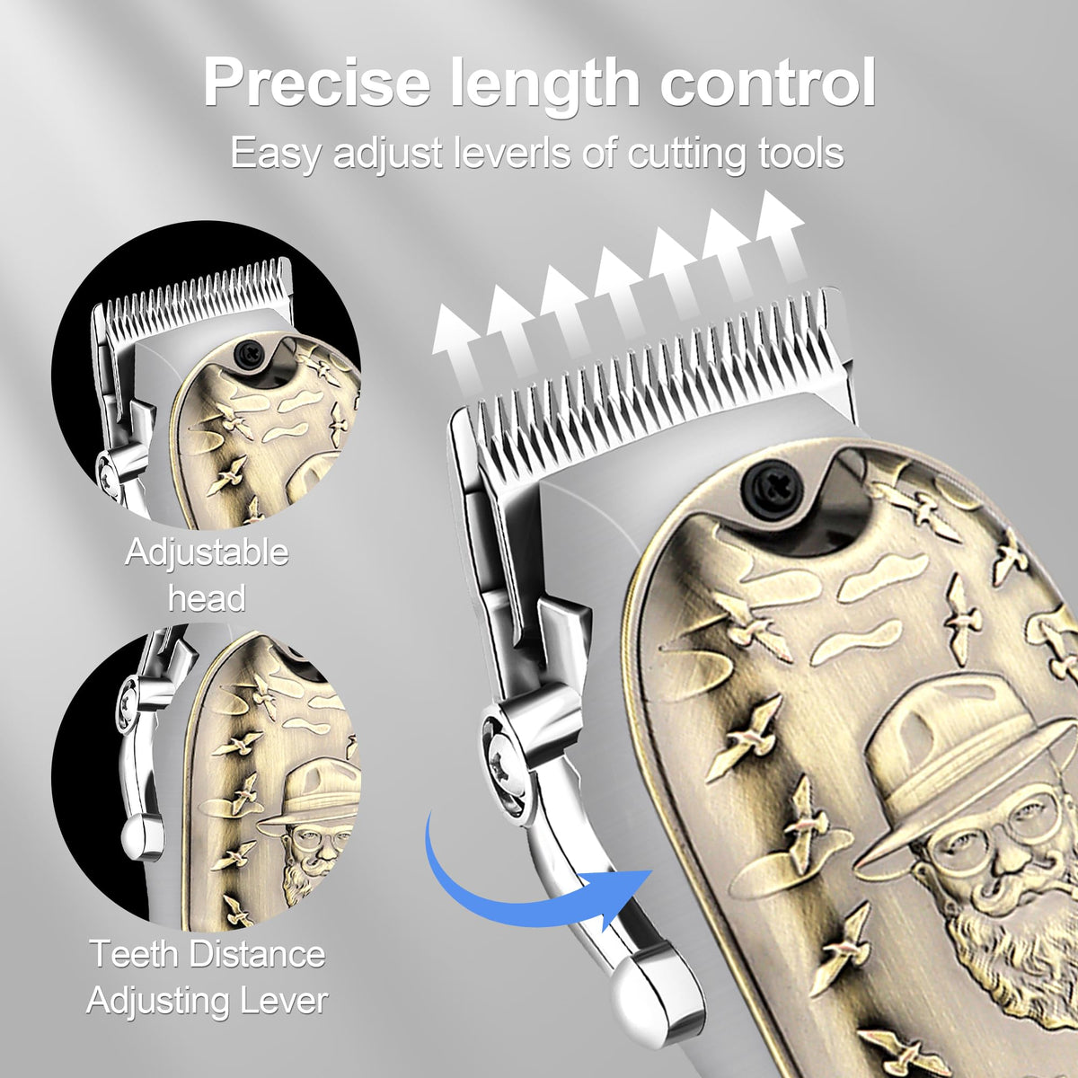 Barber cape and cleaning brushes from LQT Hair Clippers Set