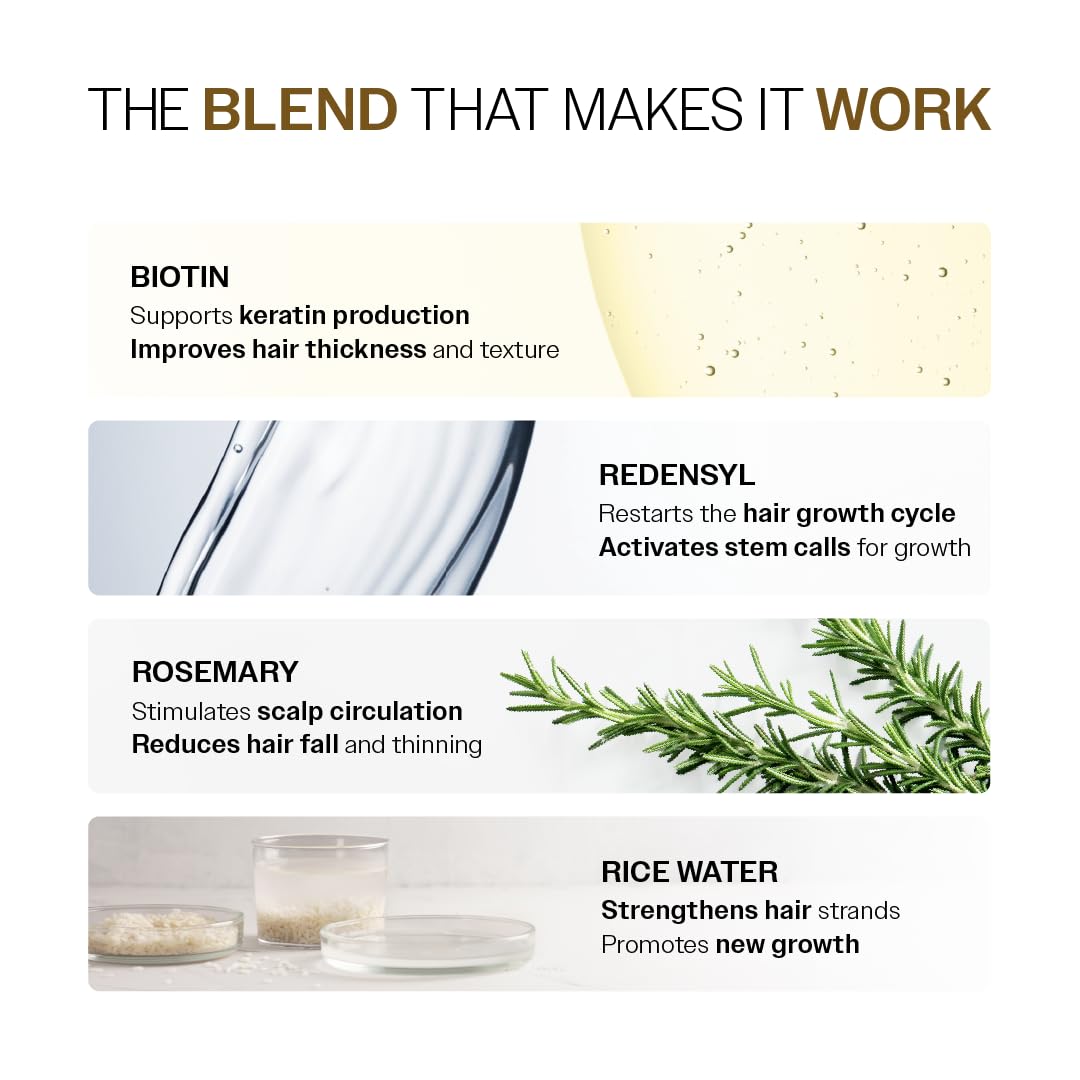 Bare Anatomy Advanced Hair Growth Serum application on hair
