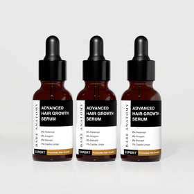 Bare Anatomy Advanced Hair Growth Serum pack of 3 bottles front view