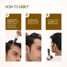 Bare Anatomy Advanced Hair Growth Serum Roll-On with natural ingredients