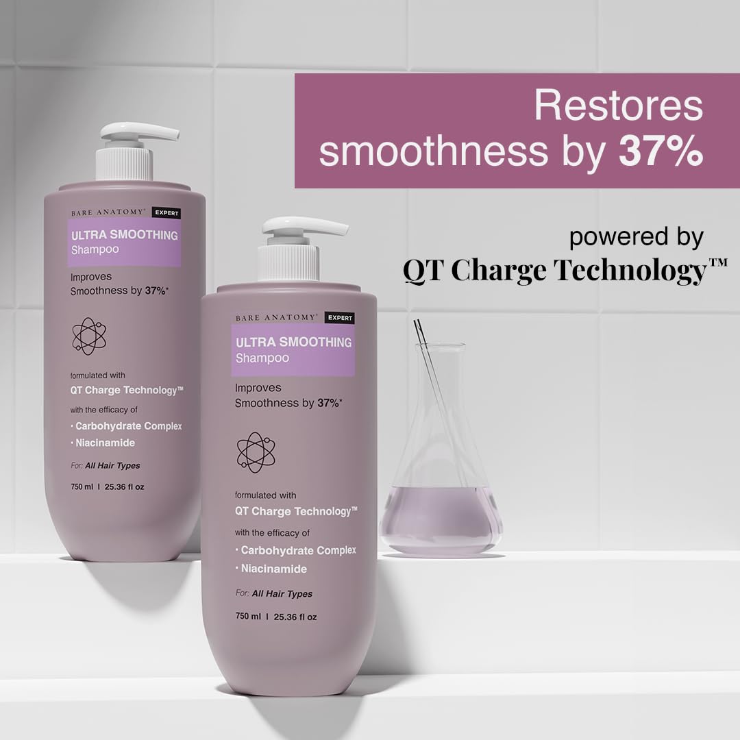Bare Anatomy Ultra Smoothing Shampoo 750ml back view