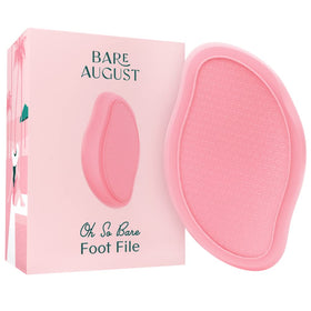 Bare August Glass Foot File front view with large scrubbing surface