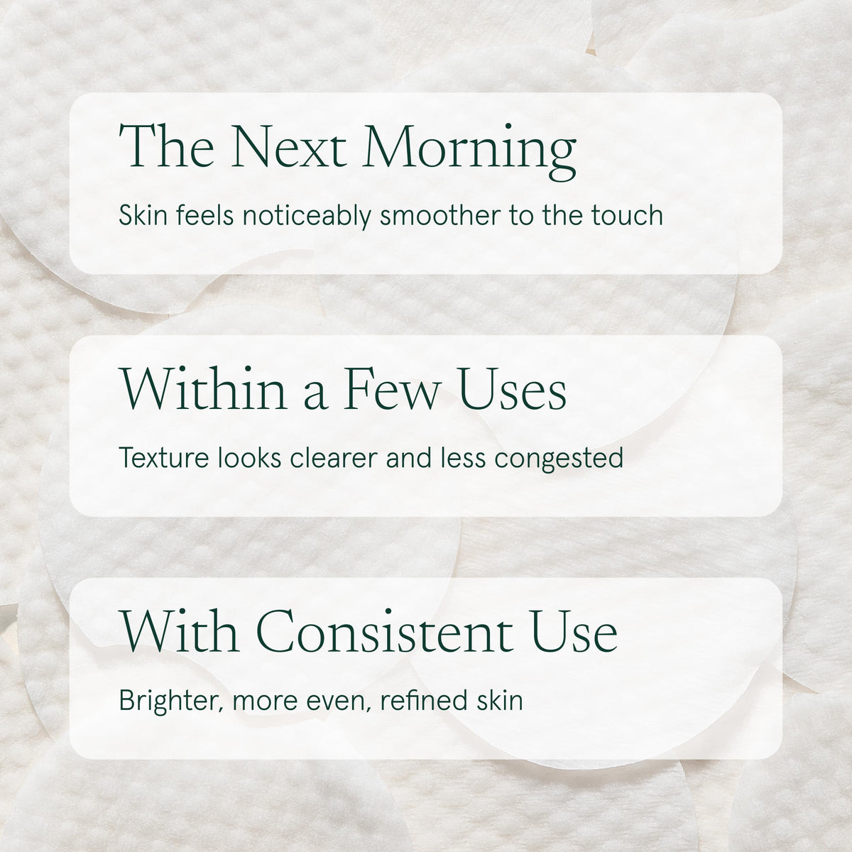 Barefaced Polishing Pads displayed with a serene background